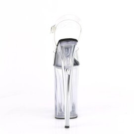 Pleaser BEYOND-008 Plateau Sandalettes Transparent Black