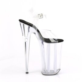 Pleaser BEYOND-008 Plateau Sandalettes Transparent Black