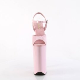 Pleaser BEYOND-009 Plateau Sandalettes Patent Light Pink