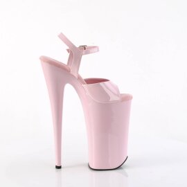 Pleaser BEYOND-009 Plateau Sandalettes Patent Light Pink