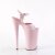 Pleaser BEYOND-009 Plateau Sandalettes Patent Light Pink
