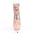 Pleaser BLONDIE-R-1008 Plateau Ankle Boots Sequins Chrome Rose Gold