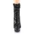 Pleaser BLONDIE-R-1009 Plateau Ankle Boots Sequins Black