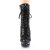 Pleaser BLONDIE-R-1020 Plateau Ankle Boots Sequins Black Red