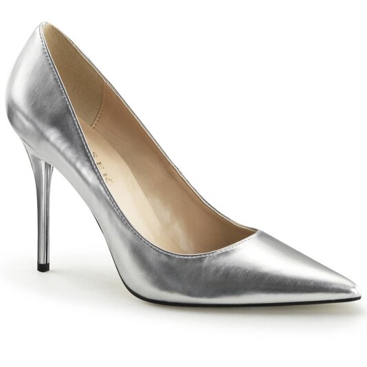 Pleaser CLASSIQUE-20 Pumps Metallic Silver