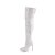 Pleaser COURTLY-3015 Overknee Boots Glitter White
