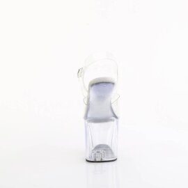 Pleaser CRAZE-808 Plateau Sandalettes Transparent