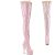 Pleaser DELIGHT-3027 Plateau Overknee Boots Patent Light Pink