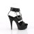 Pleaser DELIGHT-661 Plateau Sandalettes Faux Leather Black