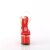 Pleaser ESTEEM-708 Plateau Sandalettes Chrome Red