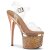 Pleaser ESTEEM-708CHLG Plateau Sandalettes Glitter Rose Gold