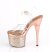 Pleaser ESTEEM-708CHLG Plateau Sandalettes Glitter Rose Gold