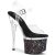 Pleaser ESTEEM-708LG Plateau Sandalettes Glitter Transparent Colorful