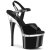 Pleaser ESTEEM-709 Plateau Sandalettes Patent Black Transparent
