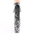 Pleaser FLAMINGO-1020DP Plateau Ankle Boots Black White