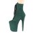 Pleaser FLAMINGO-1020FS Plateau Ankle Boots Suede Green