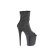 Pleaser FLAMINGO-1031GM Plateau Ankle Boots Rhinestones Glitter Black Silver