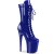 Pleaser FLAMINGO-1050 Plateau Ankle Boots Patent Blue