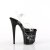 Pleaser FLAMINGO-808NLTG Plateau Sandalettes Transparent Black