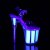 Pleaser FLAMINGO-808UVG Plateau Sandalettes Neon Transparent Light Pink
