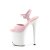 Pleaser FLAMINGO-809 Plateau Sandalettes Patent Light Pink White