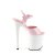Pleaser FLAMINGO-809 Plateau Sandalettes Patent Light Pink White