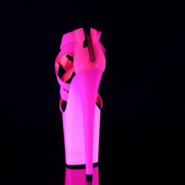 Pleaser FLAMINGO-869UV Plateau Sandalettes Neon Pink