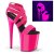 Pleaser FLAMINGO-869UV Plateau Sandalettes Neon Pink