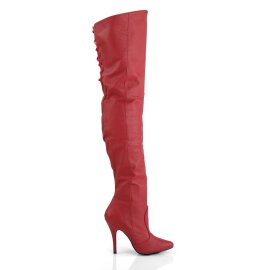 Pleaser LEGEND-8899 Overknee Boots Leather Red