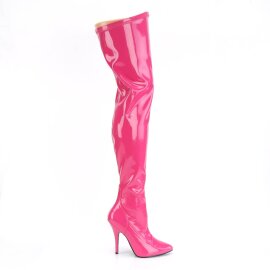 Pleaser SEDUCE-3000 Overknee Boots Patent Pink