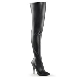 Pleaser SEDUCE-3010 Overknee Boots Faux Leather Black