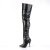 Pleaser SEDUCE-3010 Overknee Boots Faux Leather Black