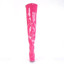 Pleaser SEDUCE-3010 Overknee Boots Patent Pink