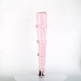Pleaser SEDUCE-3028 Overknee Boots Patent Light Pink