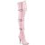 Pleaser SEDUCE-3028 Overknee Boots Patent Light Pink
