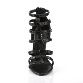 Pleaser SEXY-15 Sandalettes Faux Leather Black
