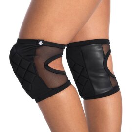 Poledancerka Knee Pads Black with Pockets for Extra Pads M