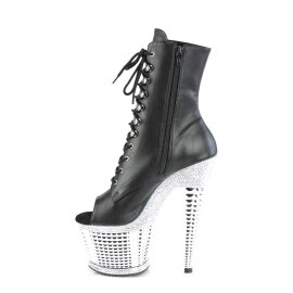 Pleaser SPECTATOR-1021RS Plateau Ankle Boots Patent Black