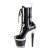 Pleaser SPECTATOR-1040 Plateau Ankle Boots Patent Black