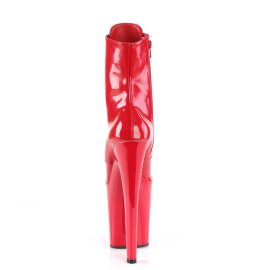 Pleaser XTREME-1020 Plateau Ankle Boots Patent Red