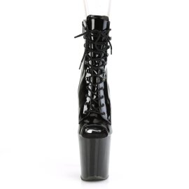 Pleaser XTREME-1021 Plateau Ankle Boots Patent Black