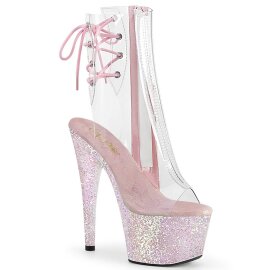 Pleaser ADORE-1018C Plateau Ankle Boots Glitter...