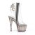 Pleaser ADORE-1018CT Plateau Ankle Boots Smoke Transparent EU-35 / US-5