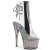Pleaser ADORE-1018CT Plateau Ankle Boots Smoke Transparent EU-39 / US-9