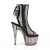 Pleaser ADORE-1018MSHT Plateau Ankle Boots Mesh Smoke Black EU-40 / US-10