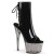 Pleaser ADORE-1018T Plateau Ankle Boots Patent Smoke Black EU-40 / US-10