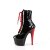 Pleaser ADORE-1020 Plateau Ankle Boots Patent Black EU-41 / US-11