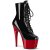 Pleaser ADORE-1020 Plateau Ankle Boots Patent Black Red EU-37 / US-7
