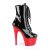 Pleaser ADORE-1020 Plateau Ankle Boots Patent Black Red EU-37 / US-7