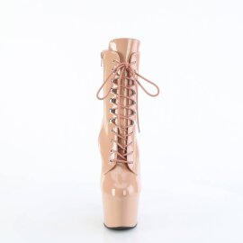 Pleaser ADORE-1020 Plateau Ankle Boots Patent Braun EU-41...